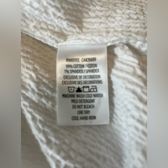 Robert Graham white textured shirt sleeve button down - Picture 9 of 9